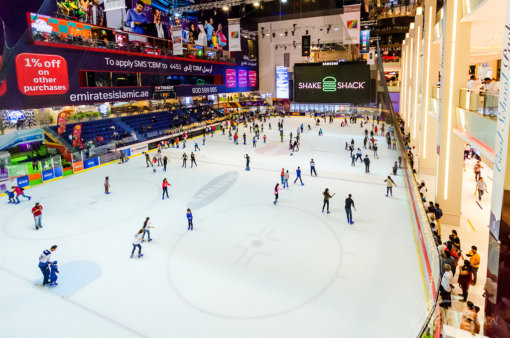 Dubai Ice Rink w Dubai Mall